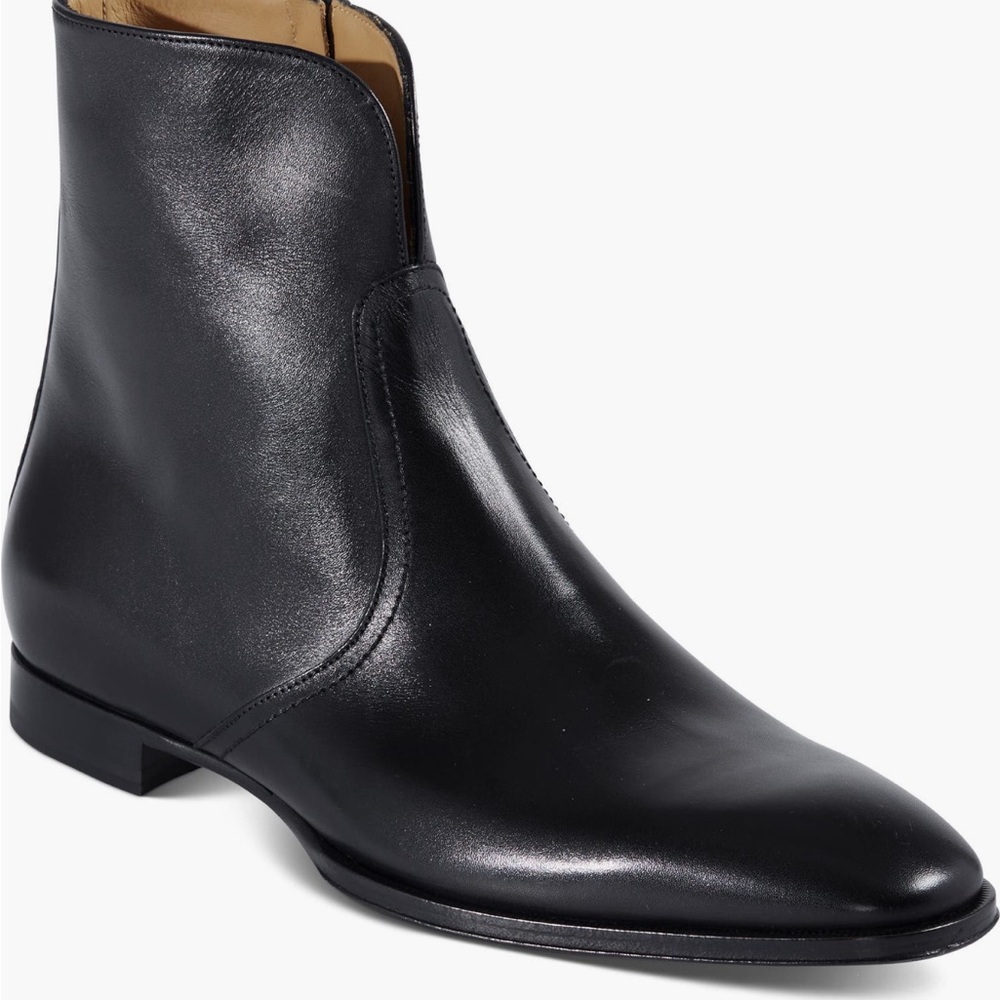 Paul Stuart Black Leather Boots. SZ 12 NEW
